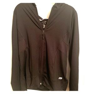 Versatile black athletic zip up!